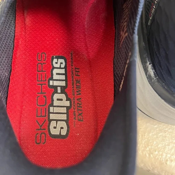 - Skechers Mens Navy Running &amp; Training Shoes Sneakers 13 Extra Wide‎ Fit