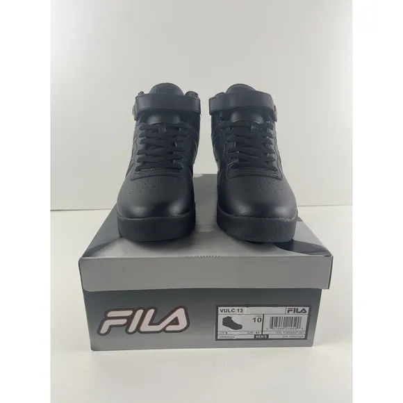 [1CM00347-001] NEW IN BOX MEN'S FILA VULC 13 SNEAKERS BLACK BLACK BLACK Size 10