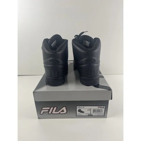 [1CM00347-001] NEW IN BOX MEN'S FILA VULC 13 SNEAKERS BLACK BLACK BLACK  Size 11