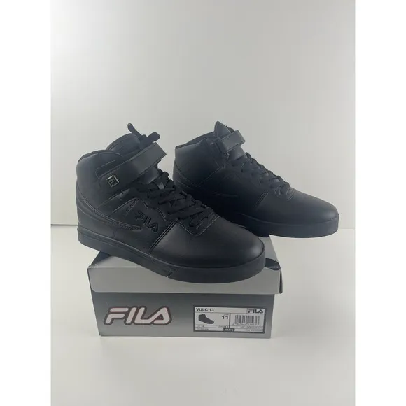 [1CM00347-001] NEW IN BOX MEN'S FILA VULC 13 SNEAKERS BLACK BLACK BLACK  Size 11