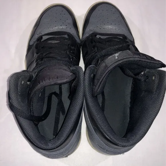 2018 Nike Air Jordan 1 Mid Dark Grey Shadow Dunk Sneakers Shoes 554724-041 Sz 12