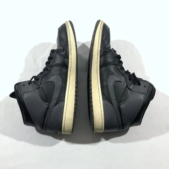 2018 Nike Air Jordan 1 Mid Dark Grey Shadow Dunk Sneakers Shoes 554724-041 Sz 12