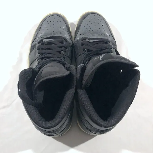 2018 Nike Air Jordan 1 Mid Dark Grey Shadow Dunk Sneakers Shoes 554724-041 Sz 12
