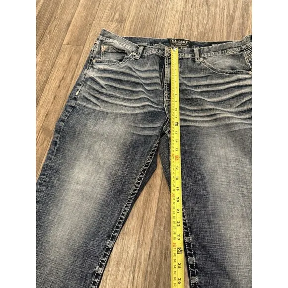 221257 NEW BUCKLE SALVAGE MENS ANARCHY STRAIGHT STRETCH JEANS IN JULY SZ 40