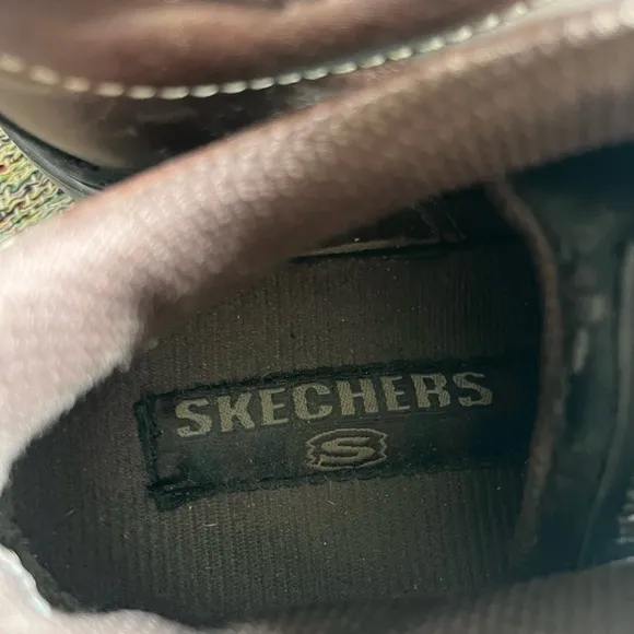 7 Womens Vintage Y2K Sketchers Jammers Brown Leather Platform Shoes Goth chunk