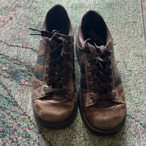 7 Womens Vintage Y2K Sketchers Jammers Brown Leather Platform Shoes Goth chunk