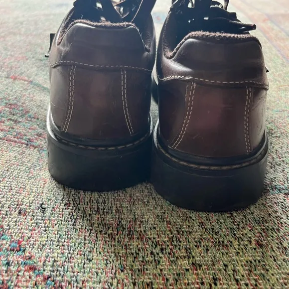 7 Womens Vintage Y2K Sketchers Jammers Brown Leather Platform Shoes Goth chunk