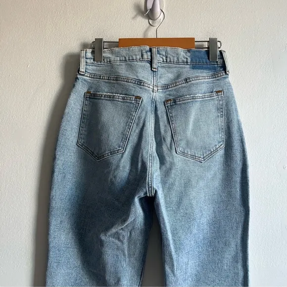 Abercrombie &amp; Fitch Sz 27L Curve Love The Ankle Straight Ultra High Rise Jeans