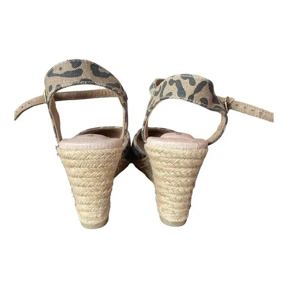 Adam Tucker Women's Bethany Leopard Print Espadrilles NWOB Size 9