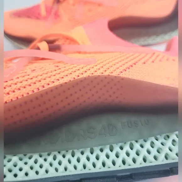 Adidas 4D Fusio Screaming Orange Prime knit Running Training shoes Men's 10.5