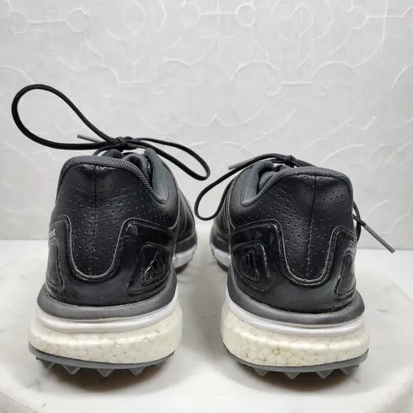 Adidas Adipower Boost 2 Golf Shoes Mens 9 Black Lace Up Climaproof Athletic