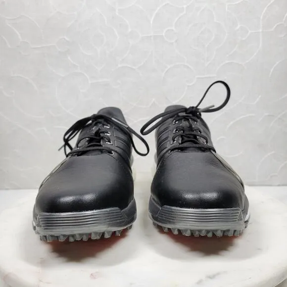 Adidas Adipower Boost 2 Golf Shoes Mens 9 Black Lace Up Climaproof Athletic