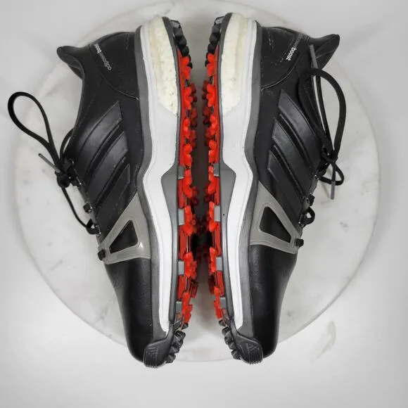 Adidas Adipower Boost 2 Golf Shoes Mens 9 Black Lace Up Climaproof Athletic