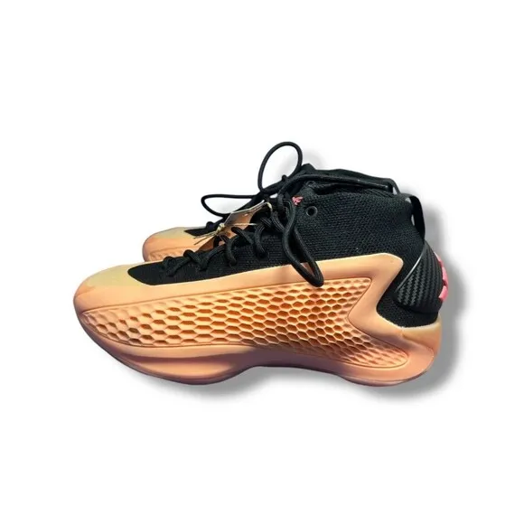 Adidas AE 1 J Basketball Shoes Black Orange Size 6.5  NEW 2023 IF1883