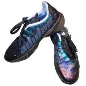Adidas Barricade Tennis Shoes Sneakers HQ8415 Black Size 7.5. NO BOX