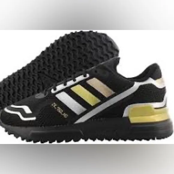 Adidas Big Kids' Originals ZX 750 Black gold size 5