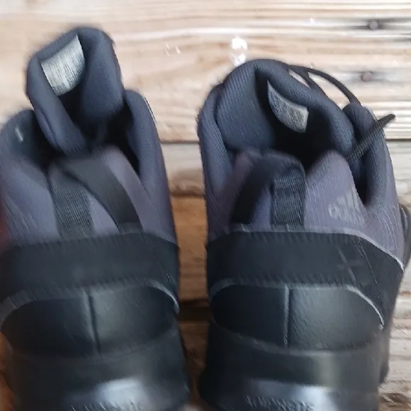 Adidas Black and Red Athletic Shoes with Rugged Design