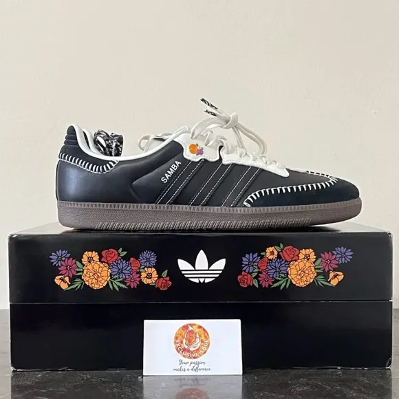 Adidas Black and White Athletic Shoes Sporty Silhouette