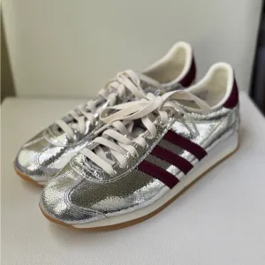Adidas Country OG Metallic and Maroon Sneakers Retro Style