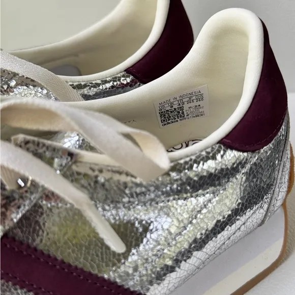 Adidas Country OG Metallic and Maroon Sneakers Retro Style