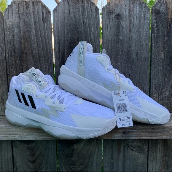 Adidas Dame 8 Mens Basketball Shoes White