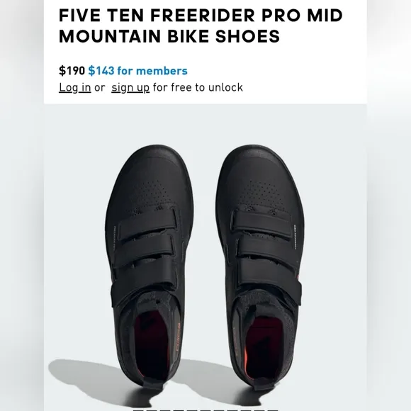 Adidas Five Ten Freerider Pro Mid VCS 9.5  Mountain Bike Mens Shoes H02024 NWT