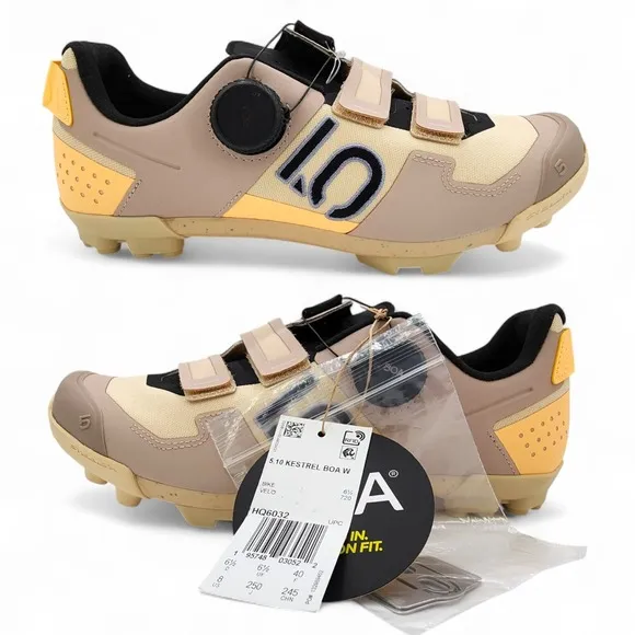 adidas Five Ten Kestrel BOA Mountain Bike Shoes Womens 8 Sand Strata HQ6032 NEW