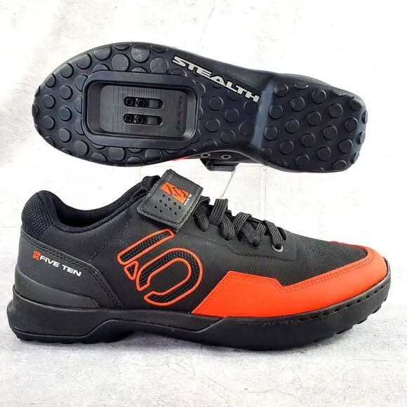 Adidas Five Ten Kestrel Lace Black/‎ Red Mountain Bike Shoes Men's - Size 7.5