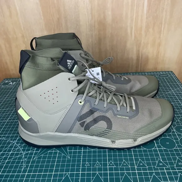 Adidas FIVE TEN Trailcross Mid Mens Pro Mountain Bike Shoes Size 14 GY5121 Green