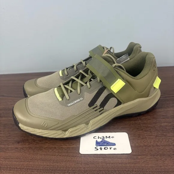Adidas Five Ten Trailcross Mountain Clipless Shoes Green/Carbon HP9927 Men Sz 13