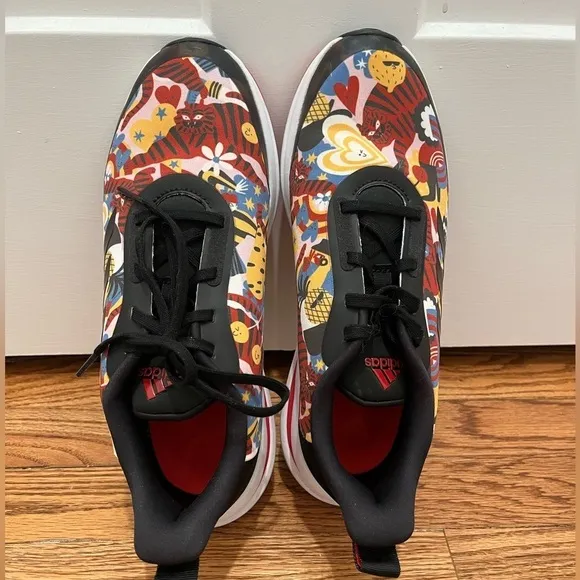 Adidas FortaRun Graphic Training Floral Shoes Size 7M/9W Laced Up