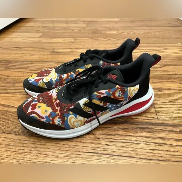 Adidas FortaRun Graphic Training Floral Shoes Size 7M/9W Laced Up