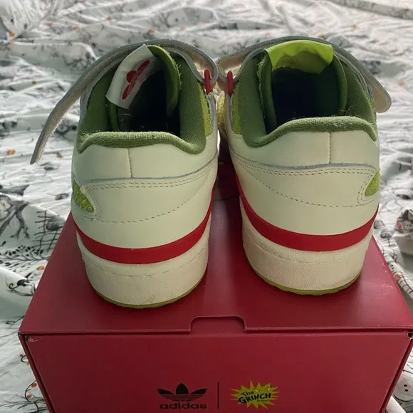 Adidas Forum Limited Edition Grinch shoes. Men size 8. Women’s size 9.