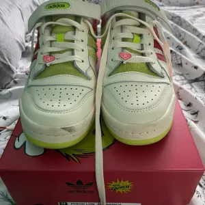 Adidas Forum Limited Edition Grinch shoes. Men size 8. Women’s size 9.
