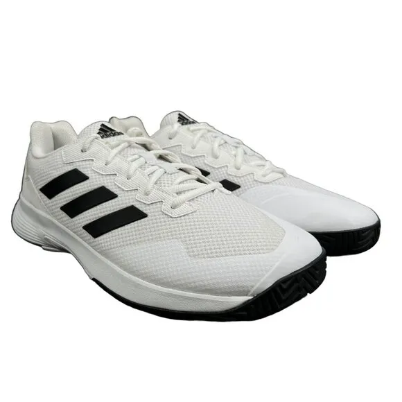 Adidas Gamecourt White Black Training Shoes GW2991 Men's Size 12