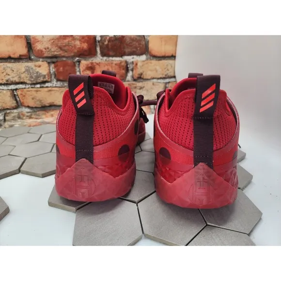 Adidas Harden Vol. 5 Futurenatural Red  Black Polka Dot H68595 Mens Sz 15