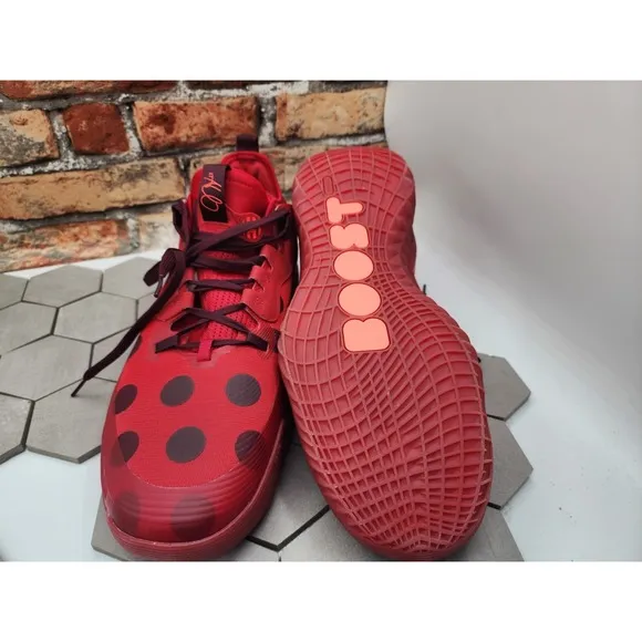 Adidas Harden Vol. 5 Futurenatural Red  Black Polka Dot H68595 Mens Sz 15