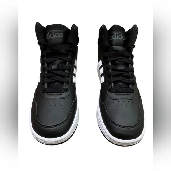 ADIDAS Hoops Mid 3.0 K, GW0402, Unisex, Size US 4, Color Black, Without Box