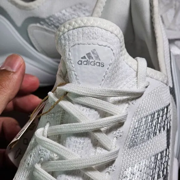 Adidas Impact FLX Training Gym Shoes White Silver Women's 11 GV6767 Weightlift