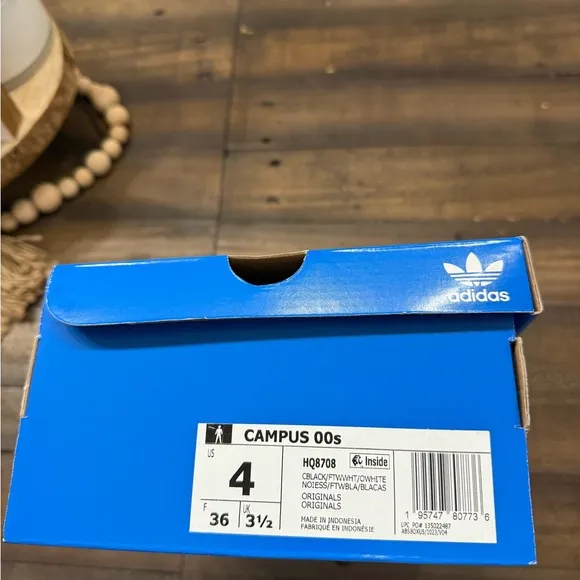 Adidas Kids Campus 00s Black and White Sneakers