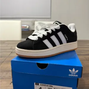 Adidas Kids Campus 00s Black and White Sneakers