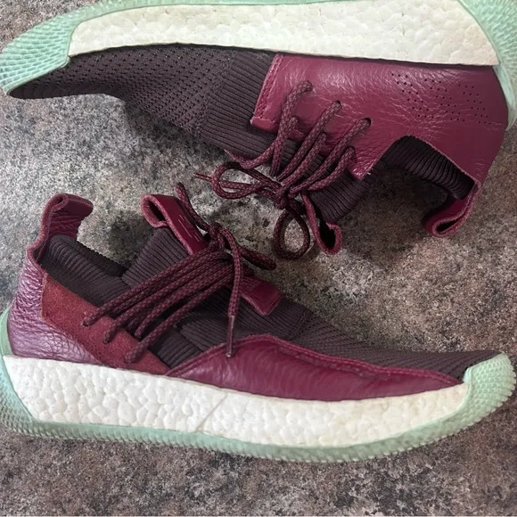 adidas Maroon and Mint Athletic Shoes
