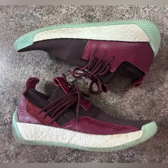 adidas Maroon and Mint Athletic Shoes