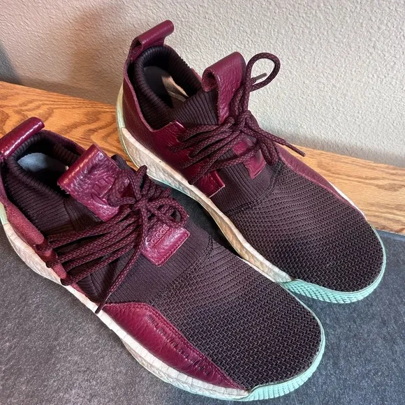 adidas Maroon and Mint Athletic Shoes