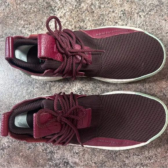 adidas Maroon and Mint Athletic Shoes