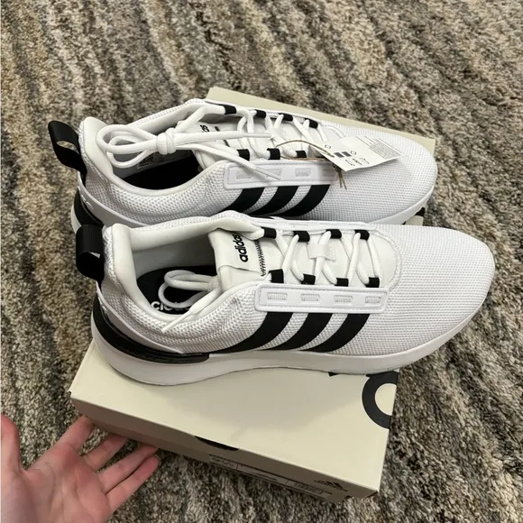Adidas Men Cloudfoam Running Shoes Sz 9 1/2 | Adidas Racer TR21 Men Sneakers 9.5