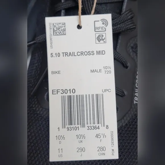Adidas Men's 5.10 Trailcross MID PRO Mountain Bike  Shoes EF3010 Size 11 New