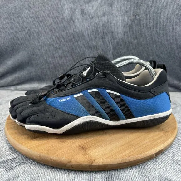 Adidas Mens Adipure Size 13 Shoes Blue Black Barefoot Minimalist Running