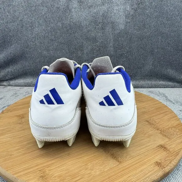 Adidas Mens F50 FG Size 7 Cleats White Blue Soccer Training Pitch Cleats Boots