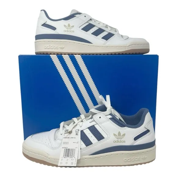Adidas Men’s Forum Low CL IH7829 Core White / Royal Blue Size 12.5